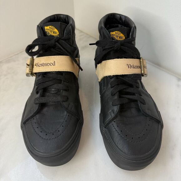 Vans Sk8-hi Platform Vivienne Westwood Anglomania Buckle Shoes Womens 8.5 Black - Picture 3 of 14
